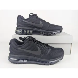 Nike Air Max 2017 Shoes Sneakers 849559-004 Triple Black Men's Size 8 NEW
