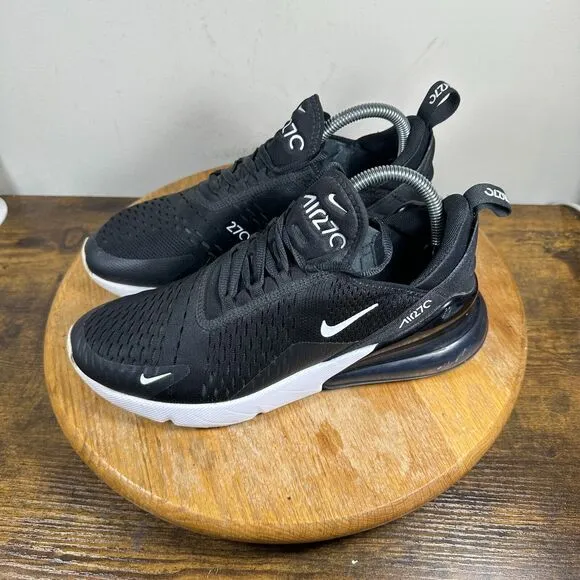Nike Air‎ Max 270 Black White Women's Size 9 Shoes Sneakers AH6789-001
