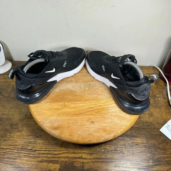 Nike Air‎ Max 270 Black White Women's Size 9 Shoes Sneakers AH6789-001