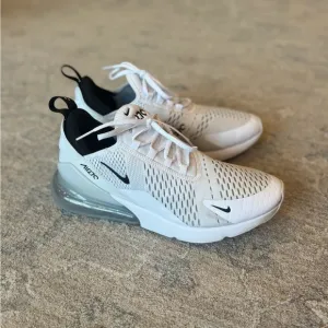 Nike Air Max 270 White Black and White Running Shoes Men US Size 10
