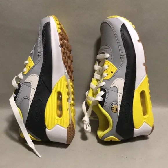 NIKE Air Max 90 Leather GS 'Go The Extra Smile' Sneakers Shoes Sz 2Y Preowned