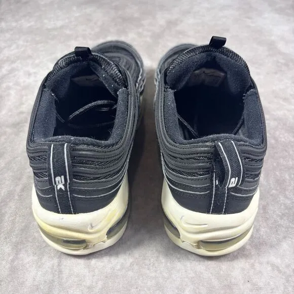 Nike Air Max 97 Black White Athletic Running Sneakers Shoes Men's Size 9.5‎