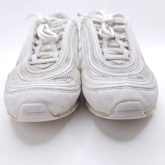Nike Air Max 97 Sneakers Men's Shoes Triple White Wolf Gray 921826-101 Size 8