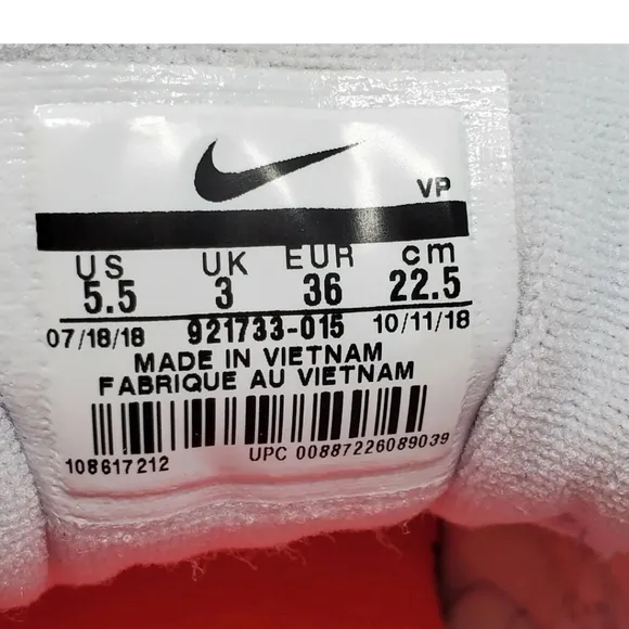Nike Air Max 97 Women's Pure Platinum Laser Orange Shoes Size 5.5 921733-015 New