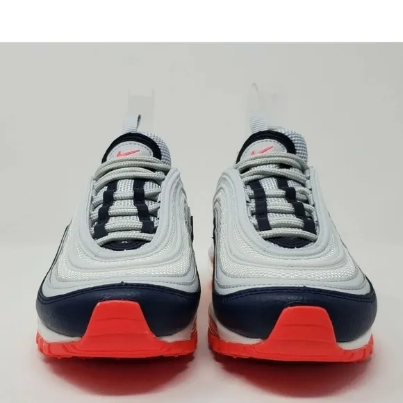 Nike Air Max 97 Women's Pure Platinum Laser Orange Shoes Size 5.5 921733-015 New