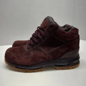 Nike Air Max Goadome Sneakers Shoes Lace Up Suede Maroon Red Men’s 9.5