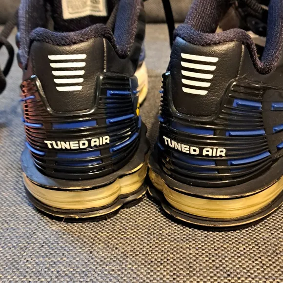 Nike Air Max Plus III Kids Shoes Size 5.5Y White Black Blue
