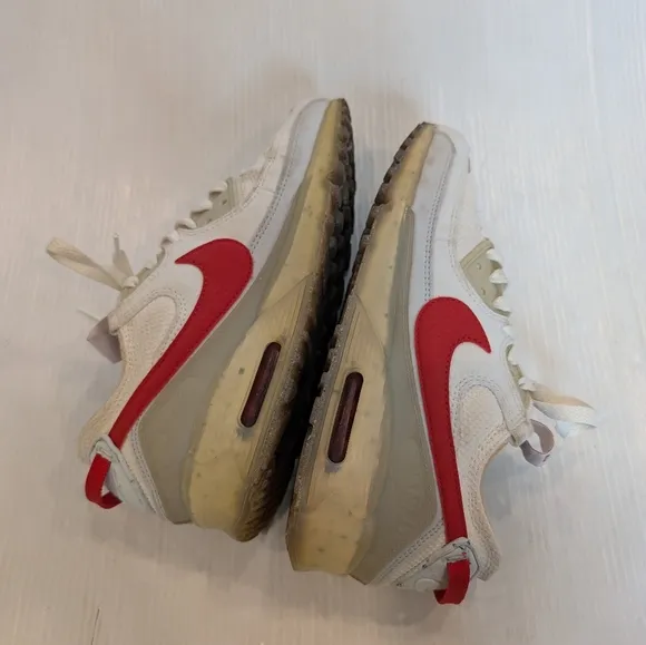 NIKE Air Max Terrascape 90 Red White Sneakers Size 7 Mens