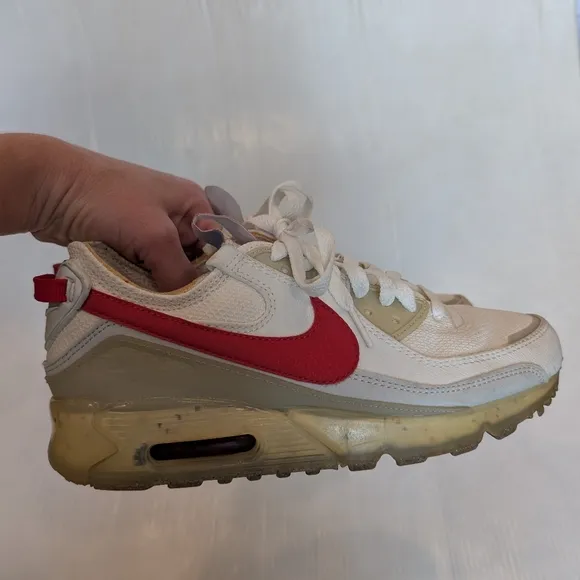 NIKE Air Max Terrascape 90 Red White Sneakers Size 7 Mens