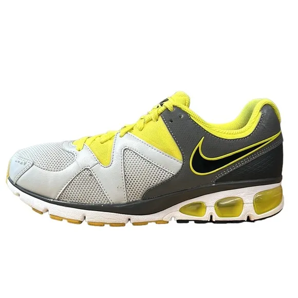 Nike Air Max Turbulence 17 Gray - Volt Yellow-Green #429880-007 Shoes Size 9