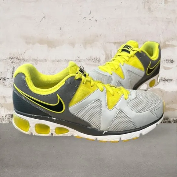 Nike Air Max Turbulence 17 Gray - Volt Yellow-Green #429880-007 Shoes Size 9