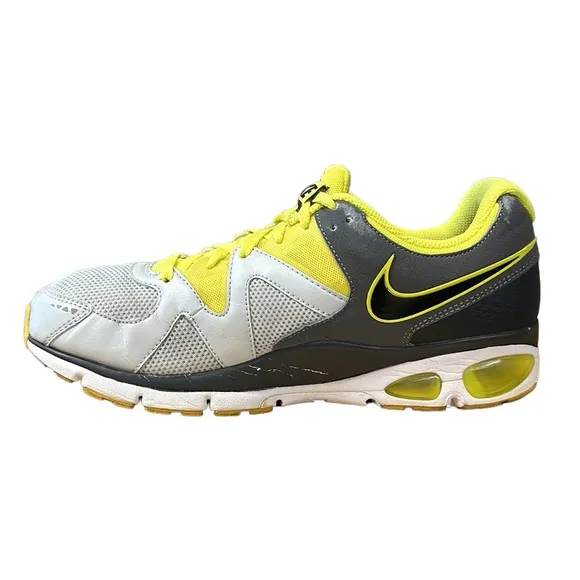Nike Air Max Turbulence 17 Gray - Volt Yellow-Green #429880-007 Shoes Size 9