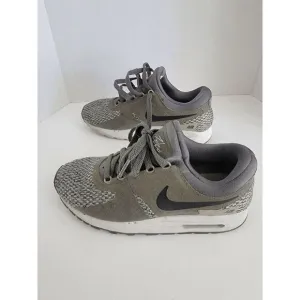 Nike Air Max Zero SE GS Youth Army Green Anthracite Mesh Trainers Shoes Size 5y