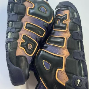 Nike Air More Uptempo Black and Purple Men's Shoes