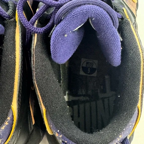 Nike Air More Uptempo Black and Purple Men's Shoes