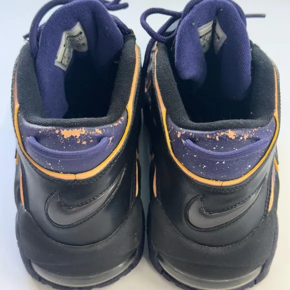 Nike Air More Uptempo Black and Purple Men's Shoes