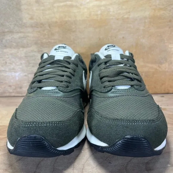 Nike Air Odyssey SUEDE Womens Size 10 Shoes Sneakers Cargo Khaki/Sail/Wolf Grey