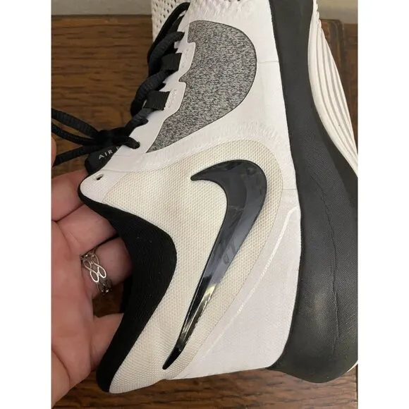 Nike Air Precision ll 2 Men’s Size 8.5 White Black‎ AA7069-100 Basketball Shoes