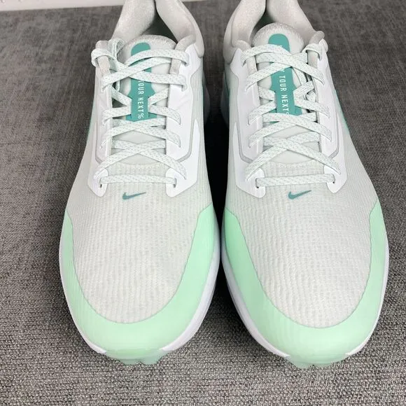 Nike Air Zoom Infinity Tour Next% White Mint Golf Shoes DC5221-143 Size 8.5