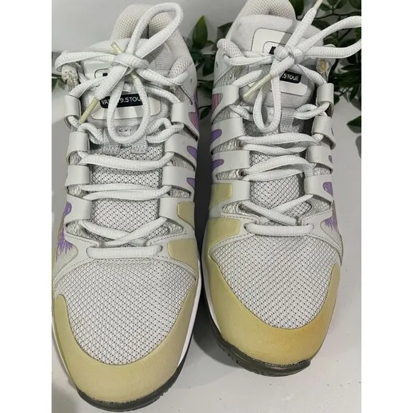 Nike Air Zoom Vapor X Tennis Shoes Womens Size 8 White/Purple Mesh Upper