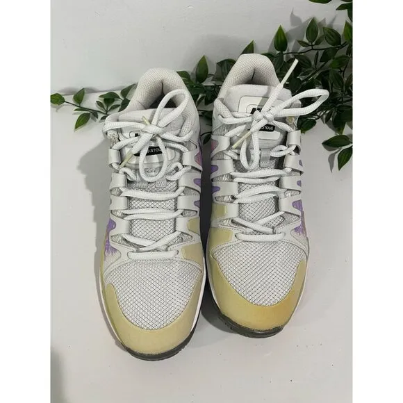 Nike Air Zoom Vapor X Tennis Shoes Womens Size 8 White/Purple Mesh Upper