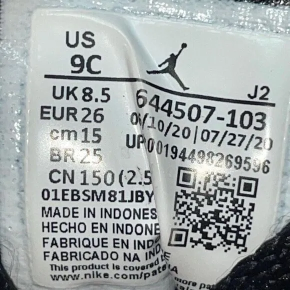 Nike Air Jordan 1 Mid White Light Arctic Pink TD Toddler 644507-103 Kids Size 9C