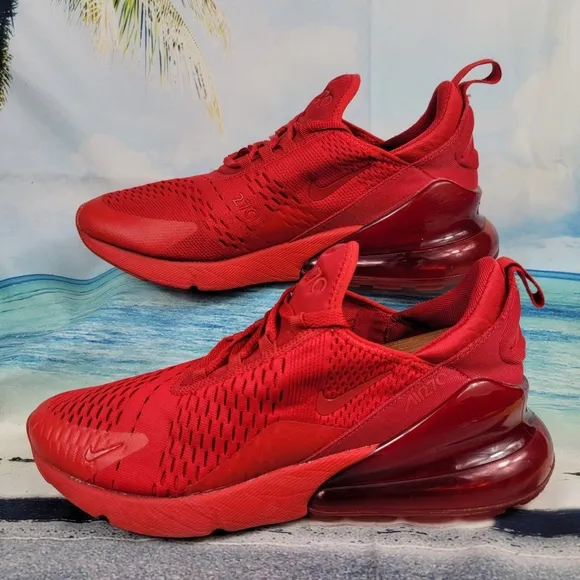 Nike Airmax 270 Triple Red Men Sneakers- SZ 10