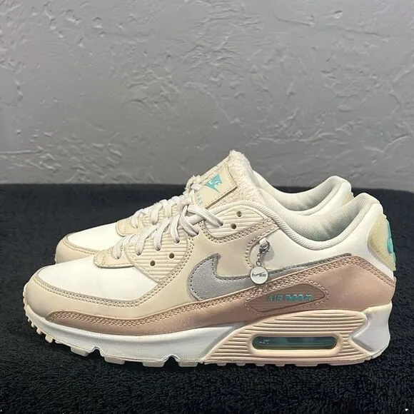 🔥 NIKE AirMax 90 Running Casual Sneaker Shoes Women Sz 8.5 - Pastel Colors - EU