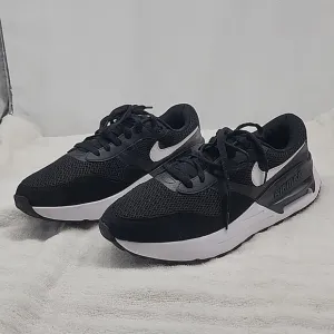 NIKE AIRMAX SYSTM MENS 12 BLACK/WHITE SNEAKERS MESH SUEDE LEATHER FOAM SOLES ♥️