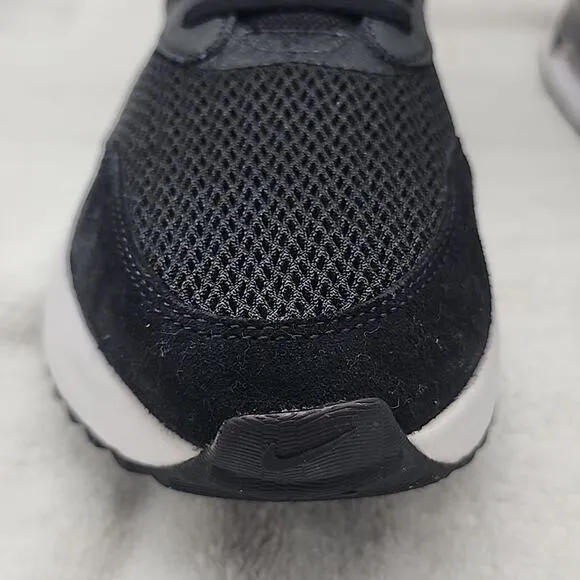 NIKE AIRMAX SYSTM MENS 12 BLACK/WHITE SNEAKERS MESH SUEDE LEATHER FOAM SOLES ♥️