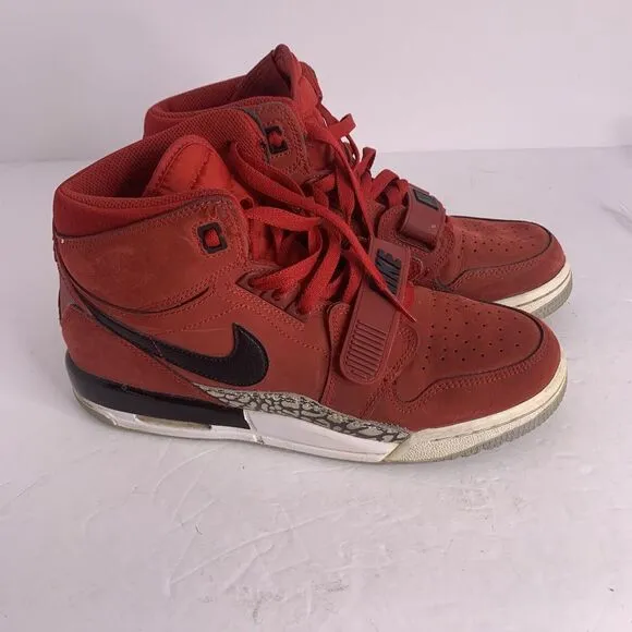 Nike AT4040-601 Air Jordan Legacy‎ 312 Toro GS Red Suede Shoes Youth US 7Y