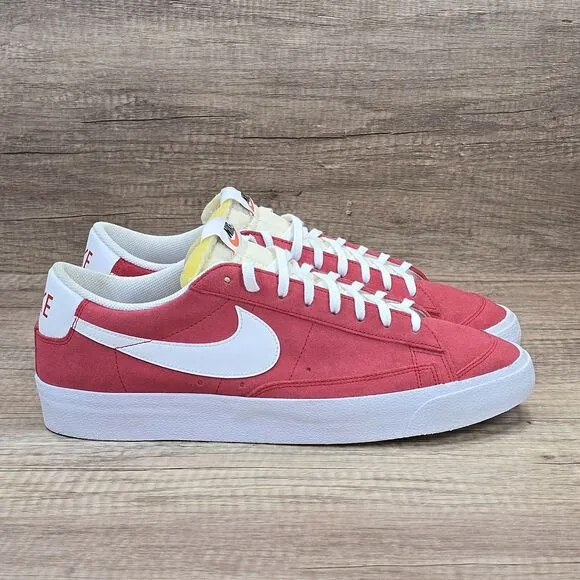 Nike Blazer Low '77 Men's Size 12 University Red White Sneakers (DA7254-600)