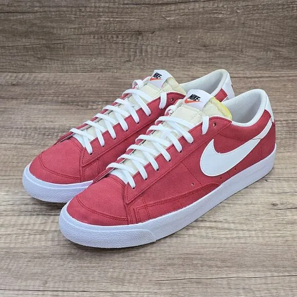 Nike Blazer Low '77 Men's Size 12 University Red White Sneakers (DA7254-600)