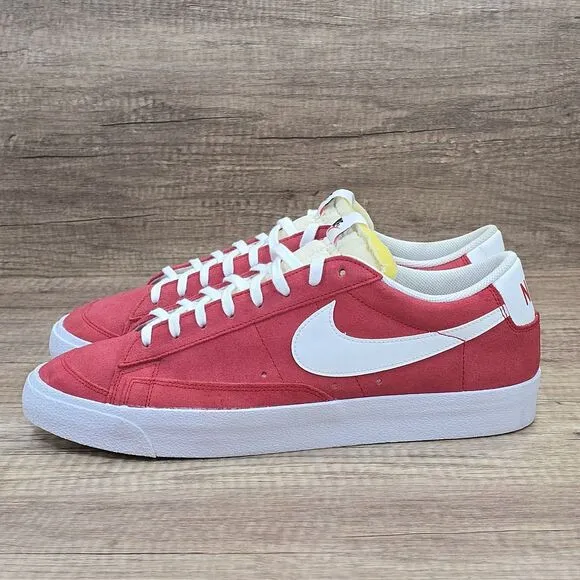 Nike Blazer Low '77 Men's Size 12 University Red White Sneakers (DA7254-600)