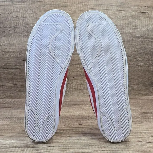 Nike Blazer Low '77 Men's Size 12 University Red White Sneakers (DA7254-600)