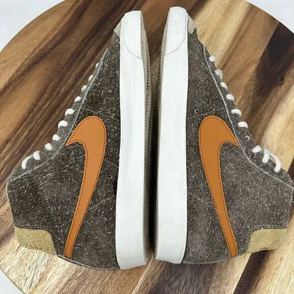 Nike Blazer Mid 77 Men’s 8.5 Premium Chocolate Suede Sneakers Shoes DM7581-200