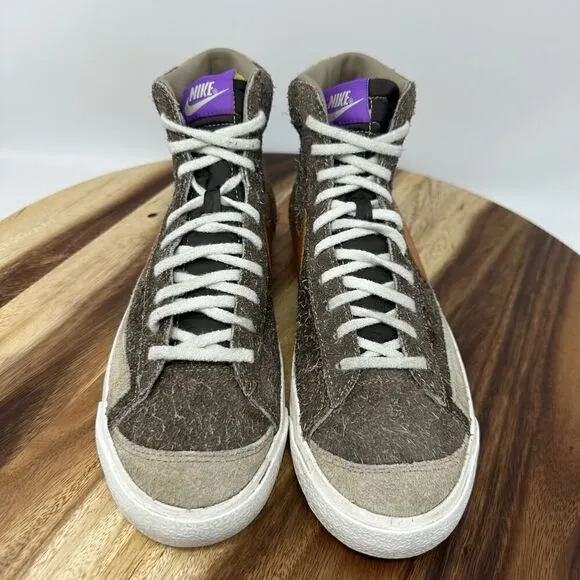 Nike Blazer Mid 77 Men’s 8.5 Premium Chocolate Suede Sneakers Shoes DM7581-200