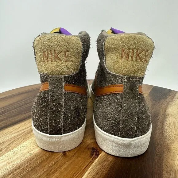 Nike Blazer Mid 77 Men’s 8.5 Premium Chocolate Suede Sneakers Shoes DM7581-200