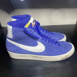 Nike Blazer Mid 77 Suede Deep Royal Blue Shoes CI1172-402 Mens Size 9