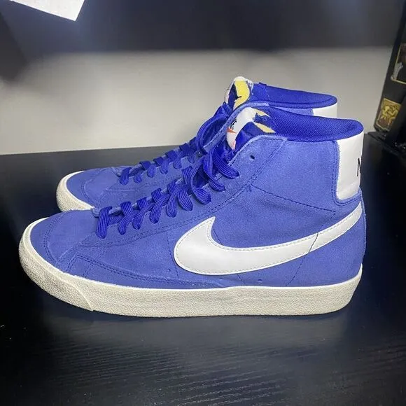 Nike Blazer Mid 77 Suede Deep Royal Blue Shoes CI1172-402 Mens Size 9