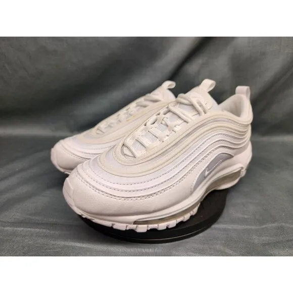 Nike Boys Air Max 97 (GS) Sneakers Mesh White Silver Size 7 NEW NO BOX!