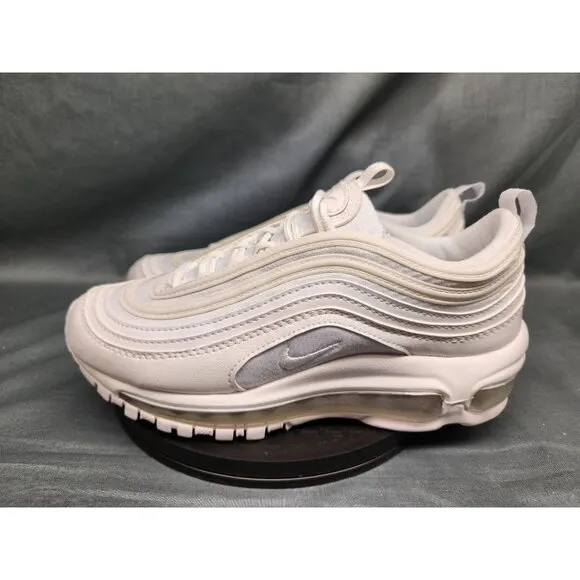 Nike Boys Air Max 97 (GS) Sneakers Mesh White Silver Size 7 NEW NO BOX!