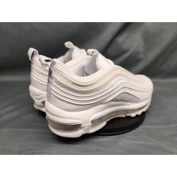 Nike Boys Air Max 97 (GS) Sneakers Mesh White Silver Size 7 NEW NO BOX!