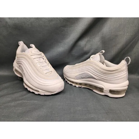 Nike Boys Air Max 97 (GS) Sneakers Mesh White Silver Size 7 NEW NO BOX!