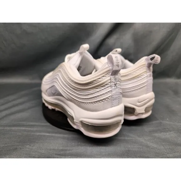 Nike Boys Air Max 97 (GS) Sneakers Mesh White Silver Size 7 NEW NO BOX!