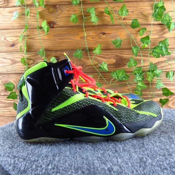 Nike Boys Sneaker Shoes Sz Y 7 Medium Athletic Green Synthetic Lace Up