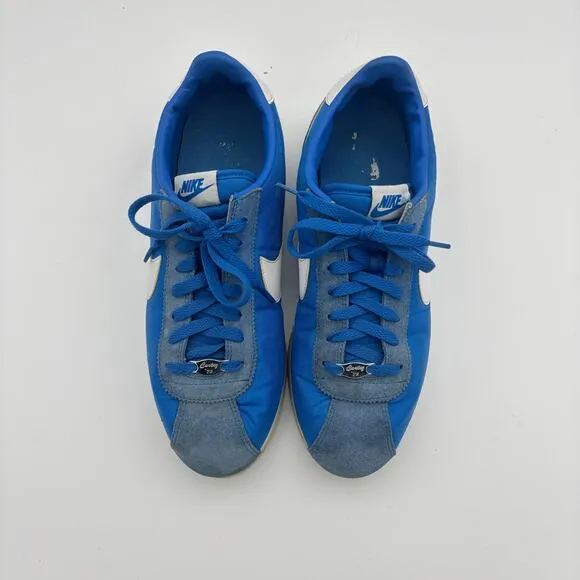 Nike Cortez Basic Nylon Signal Blue Sneakers Shoes Men's 11 Retro Streetwear