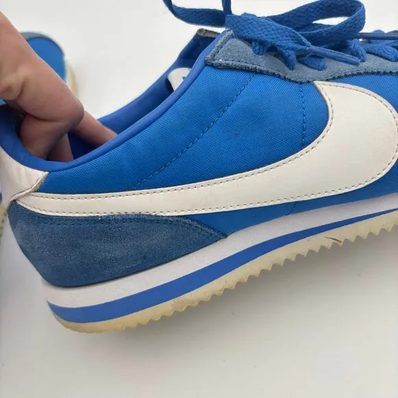 Nike Cortez Basic Nylon Signal Blue Sneakers Shoes Men's 11 Retro Streetwear