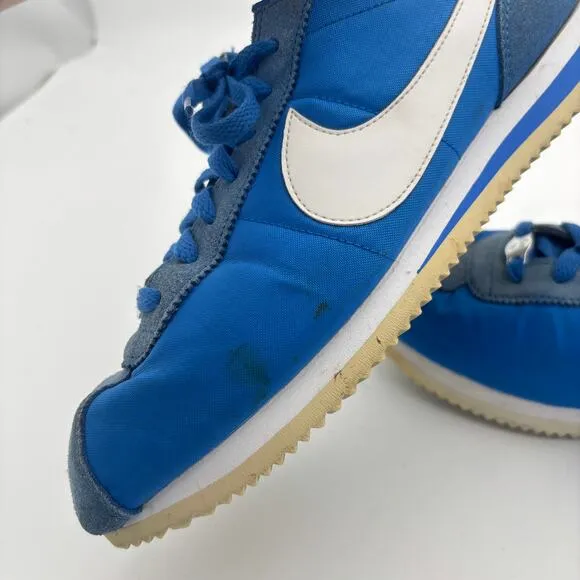 Nike Cortez Basic Nylon Signal Blue Sneakers Shoes Men's 11 Retro Streetwear