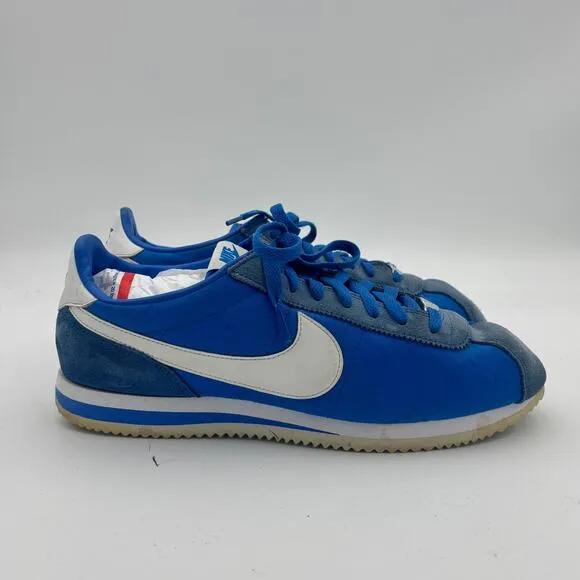 Nike Cortez Basic Nylon Signal Blue Sneakers Shoes Men's 11 Retro Streetwear